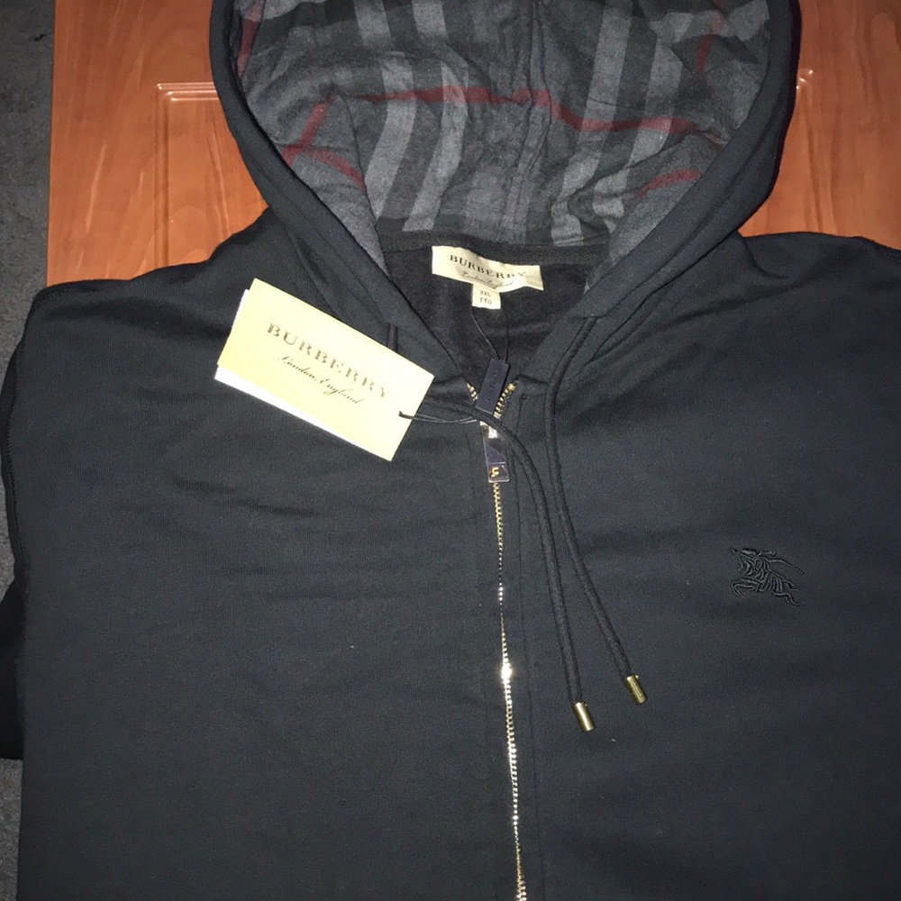 BURBERRY FULL ZIP HOODIE